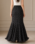 Falda Maxi con Estampado de Lunares®