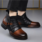 Botas de Caña Corta en Cuero Genuino para Hombre con Acabado Premium®