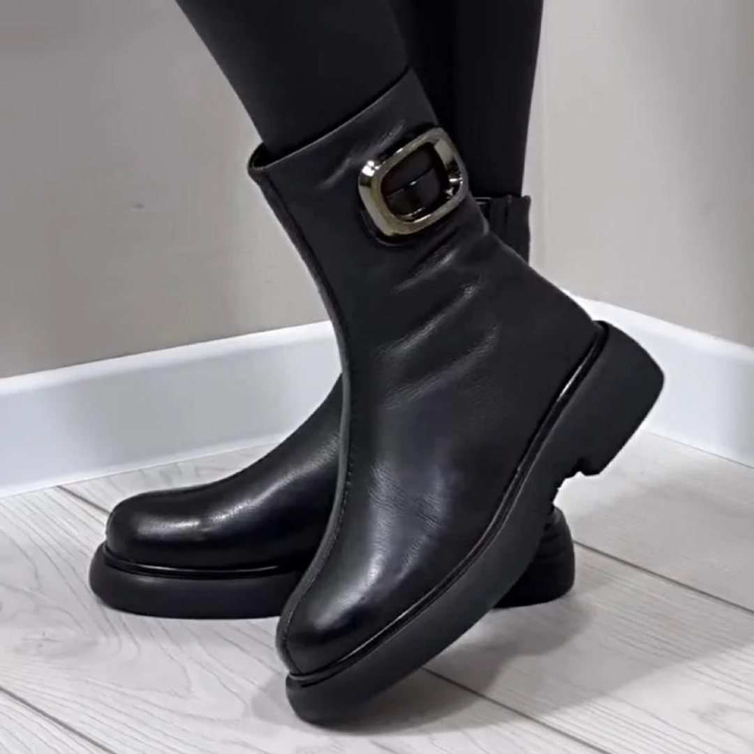 Botas de cuero cálidas hasta el tobillo®