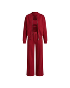 Chaqueta con Cremallera y Pantalón de Pernera Ancha