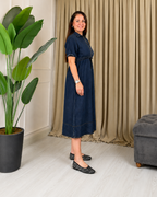 Vestido Camisero de Jean con Cintura Ajustable®