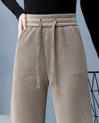 Pantalones anchos de terciopelo informales para mujer®