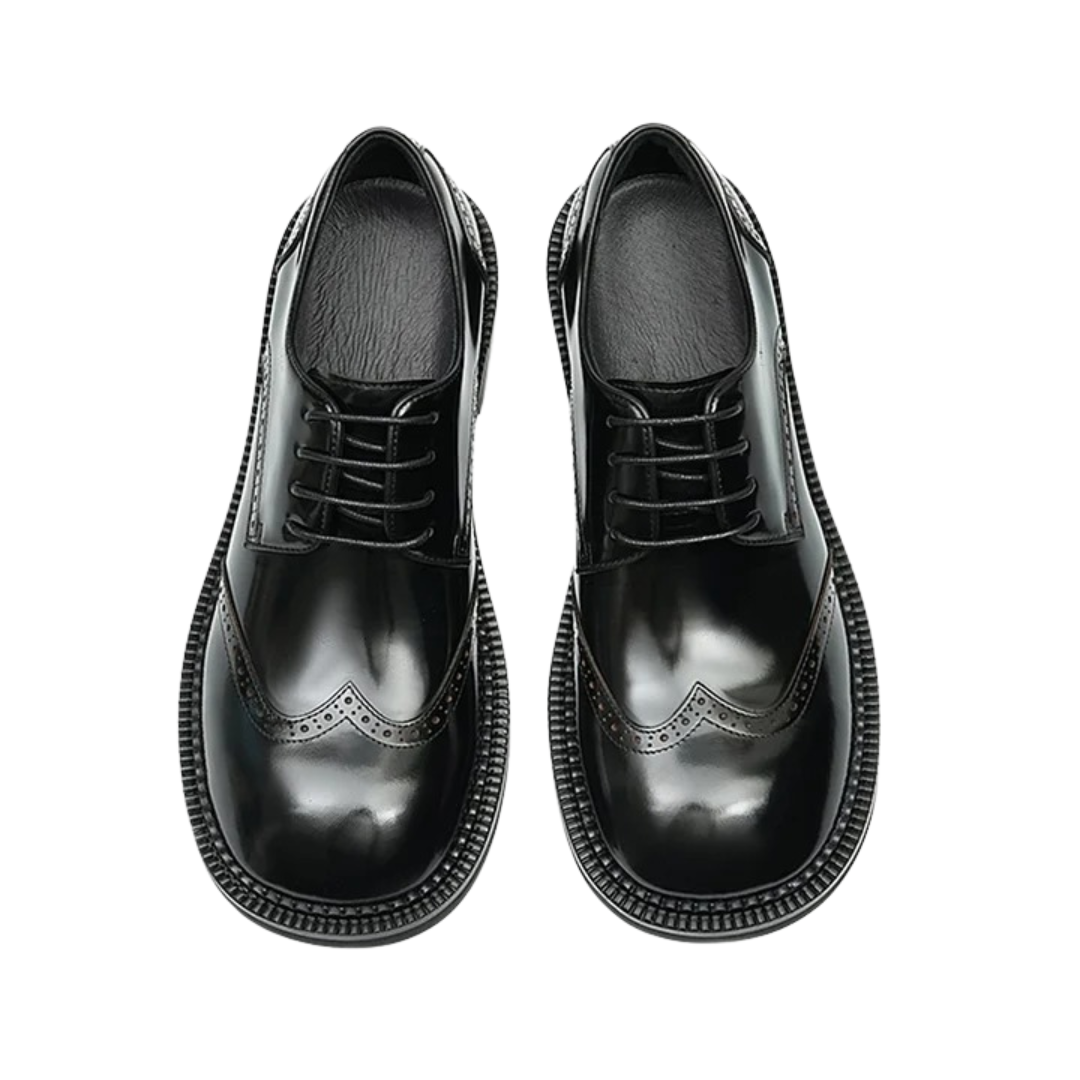 Zapatos brogue de estilo británico con puntera redondeada®