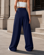 Pantalón Palazzo de Cintura Alta con Pinzas®