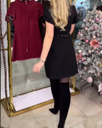Vestido Ajustado con Pedrería de Alta Gama Para Mujer