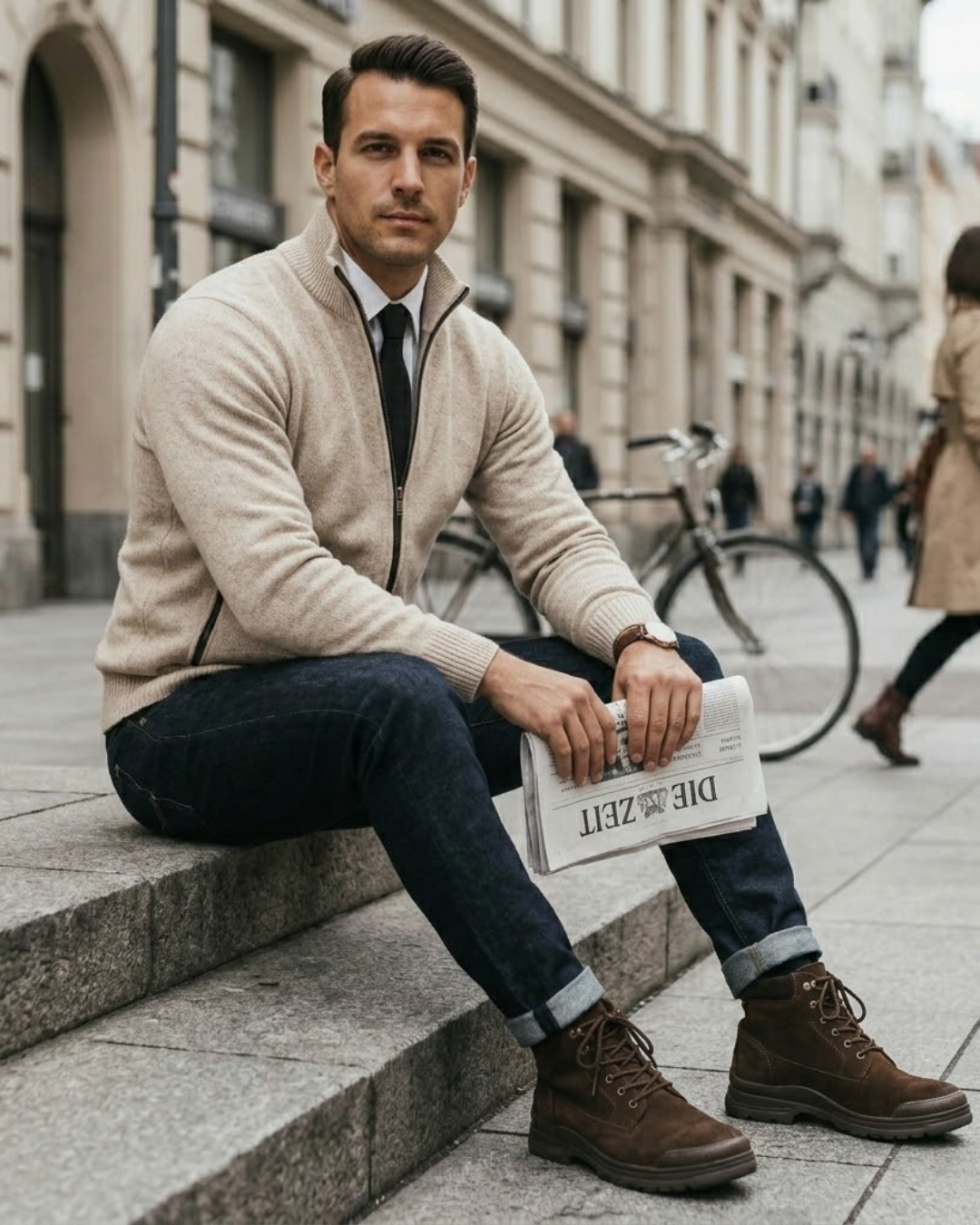 Cárdigan Premium de Punto Fino para Hombre
