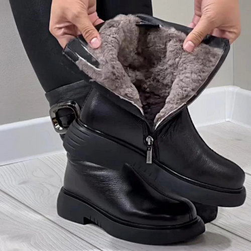 Botas de cuero cálidas hasta el tobillo®