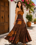 Vestido Indio Strapless
