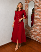 Vestido Camisero Largo