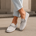 Mocasines de Antelina con Cordón®