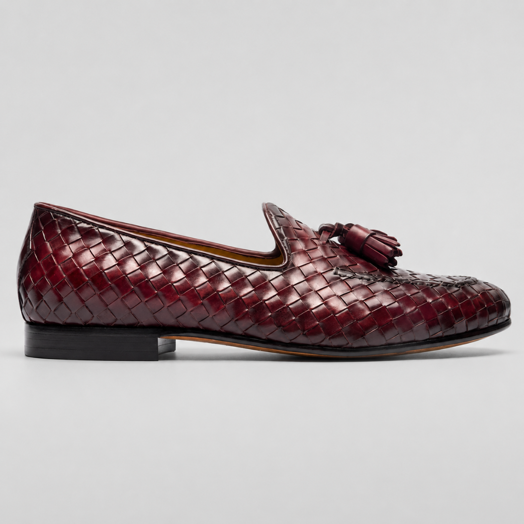 Mocasines Elegantes de Piel Trenzada