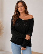Jersey Calado con Escote Bardot