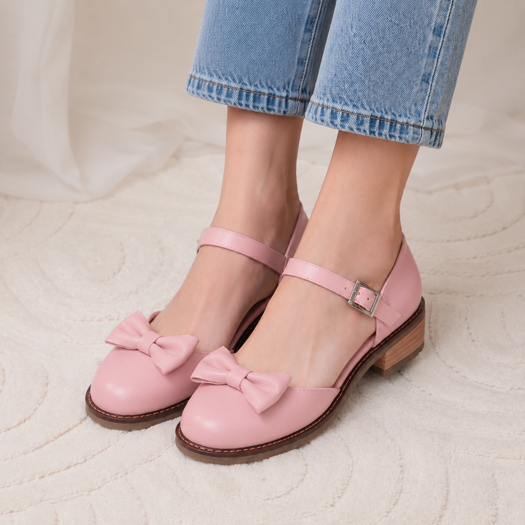Zapatos Mary Jane con Detalle de Lazo®