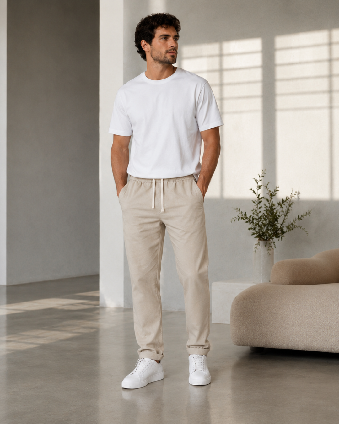 Pantalón Amplio con Cintura Ajustable®