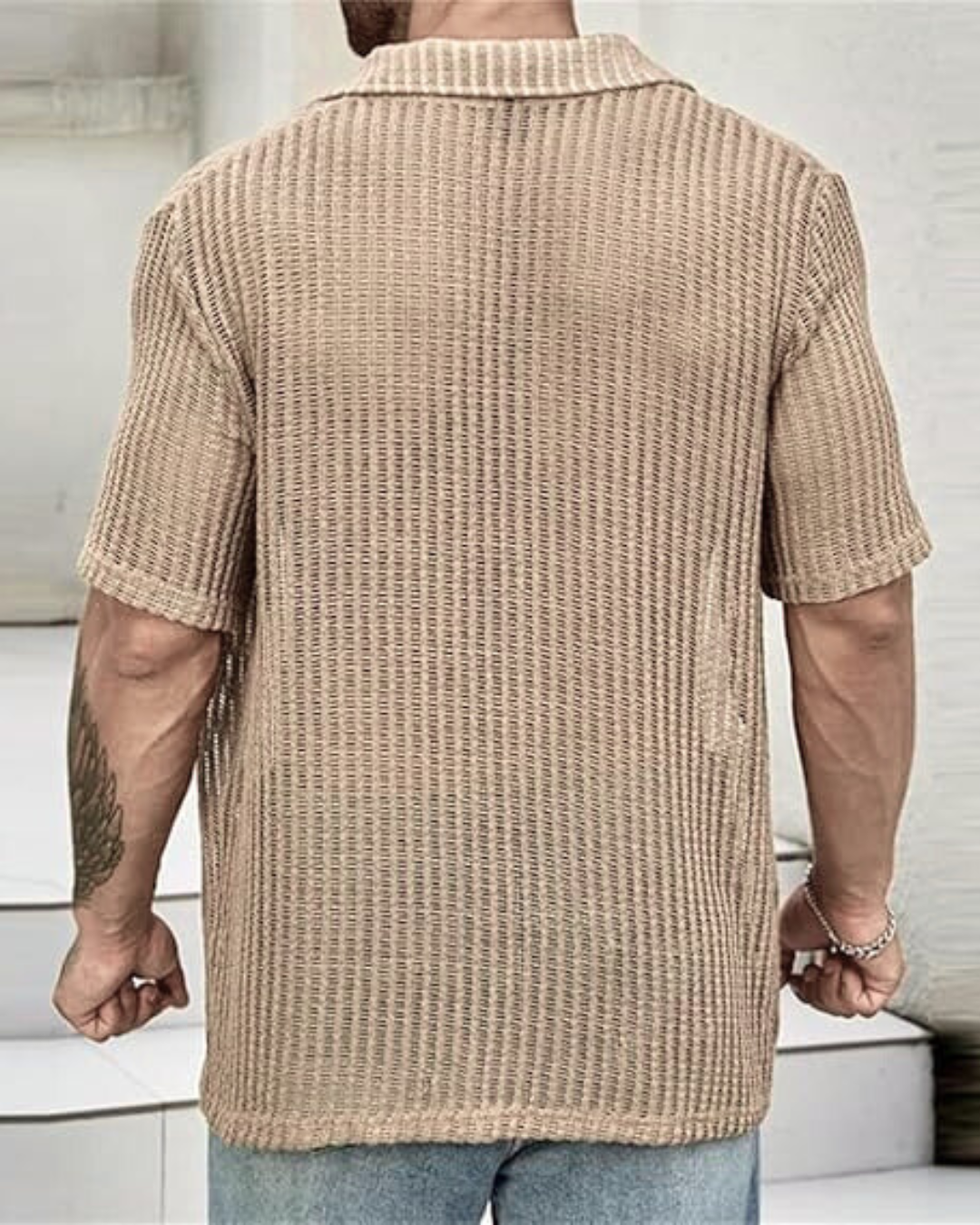 Camisa de manga corta para hombre
