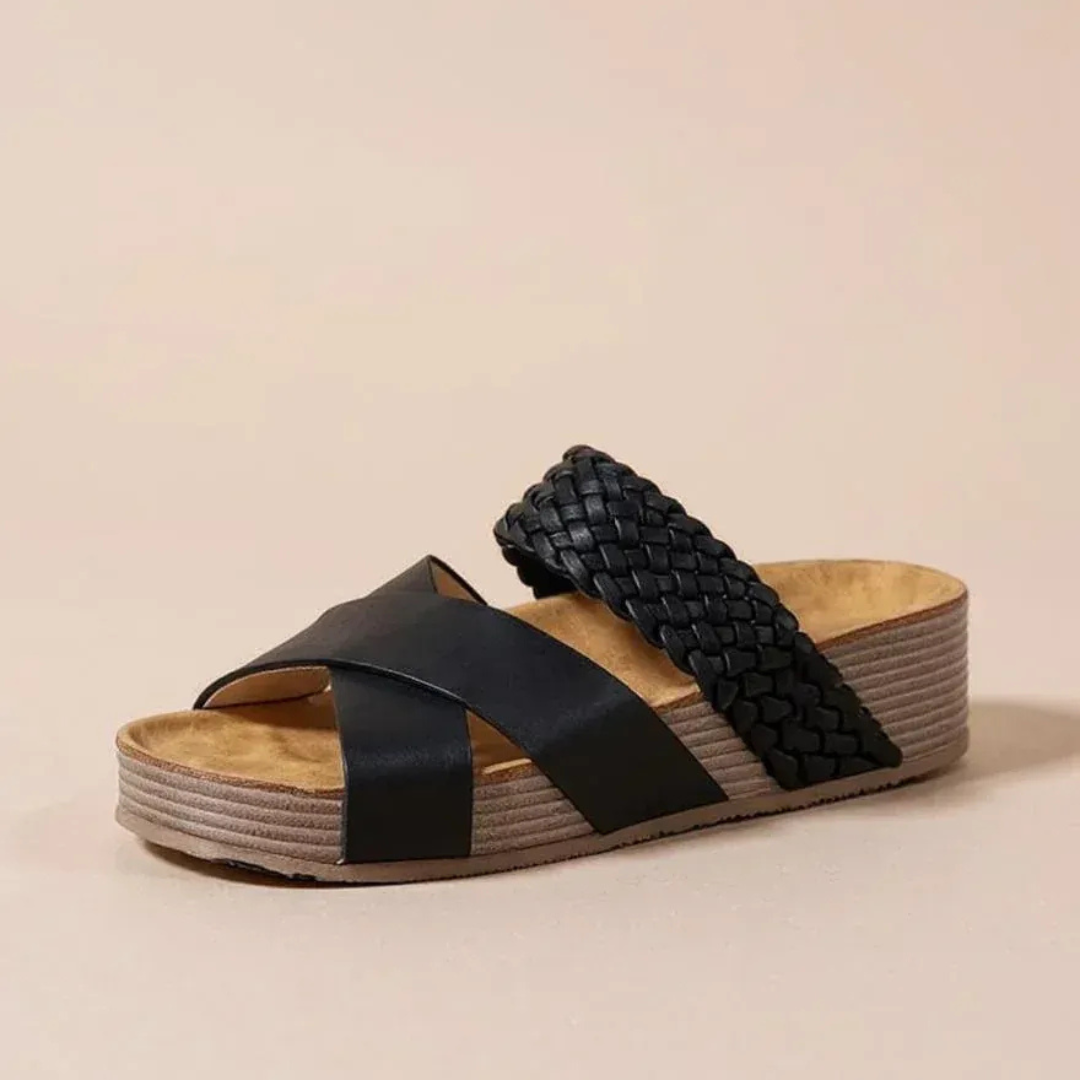 Sandalias de Cuero con Plataforma Sienne