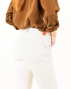 Pantalón de Pana Orgánica de Corte Recto para Mujer