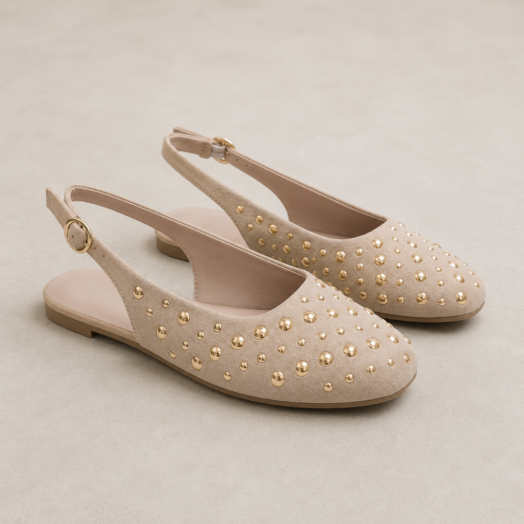 Bailarinas con Tachas y Correa Trasera®