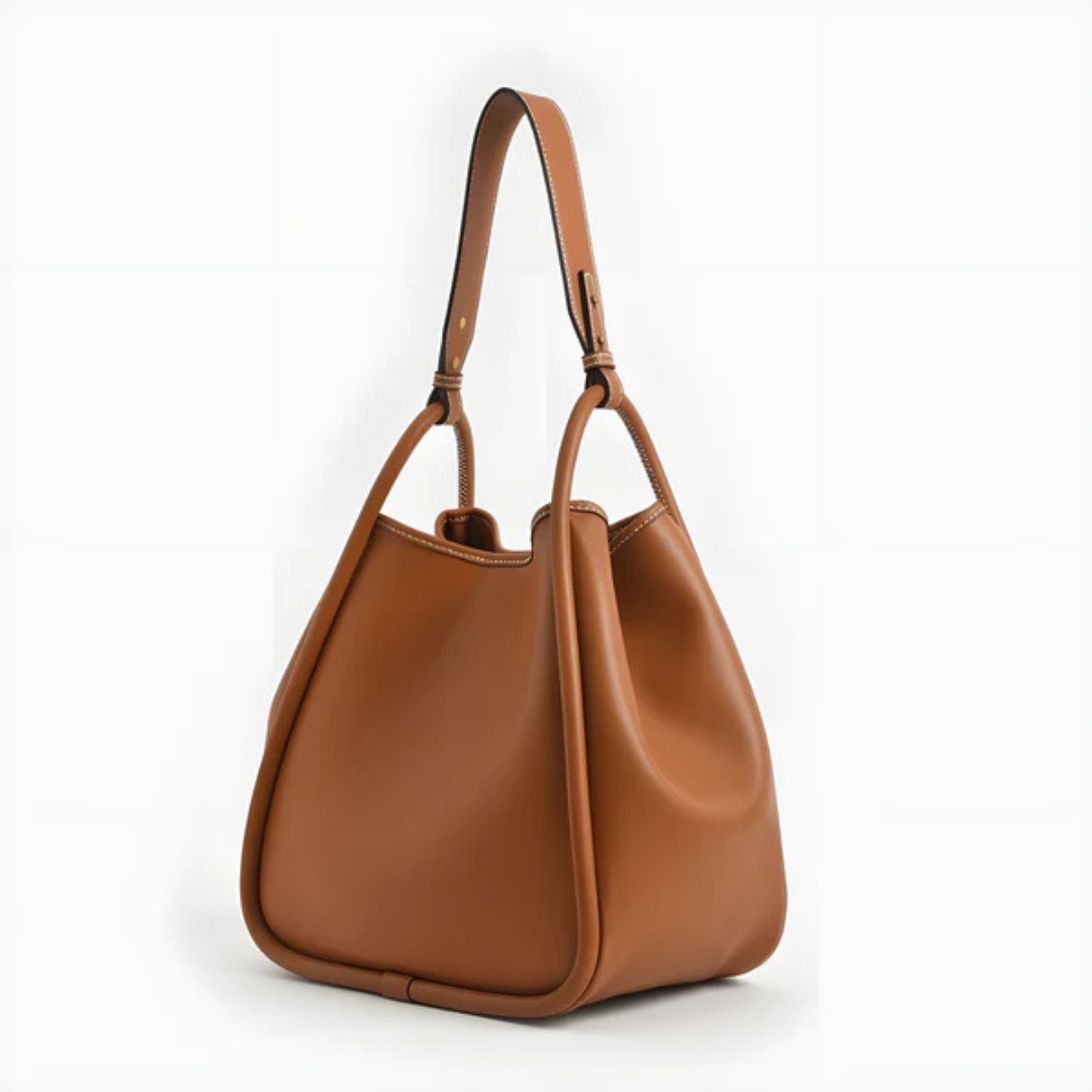 Elegante bolso bandolera de cuero sintético con diseño espacioso y asa ajustable®