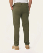 Pantalón Clásico para Hombre con Cremalleras Invisibles en los Bolsillos y Tejido Impermeable