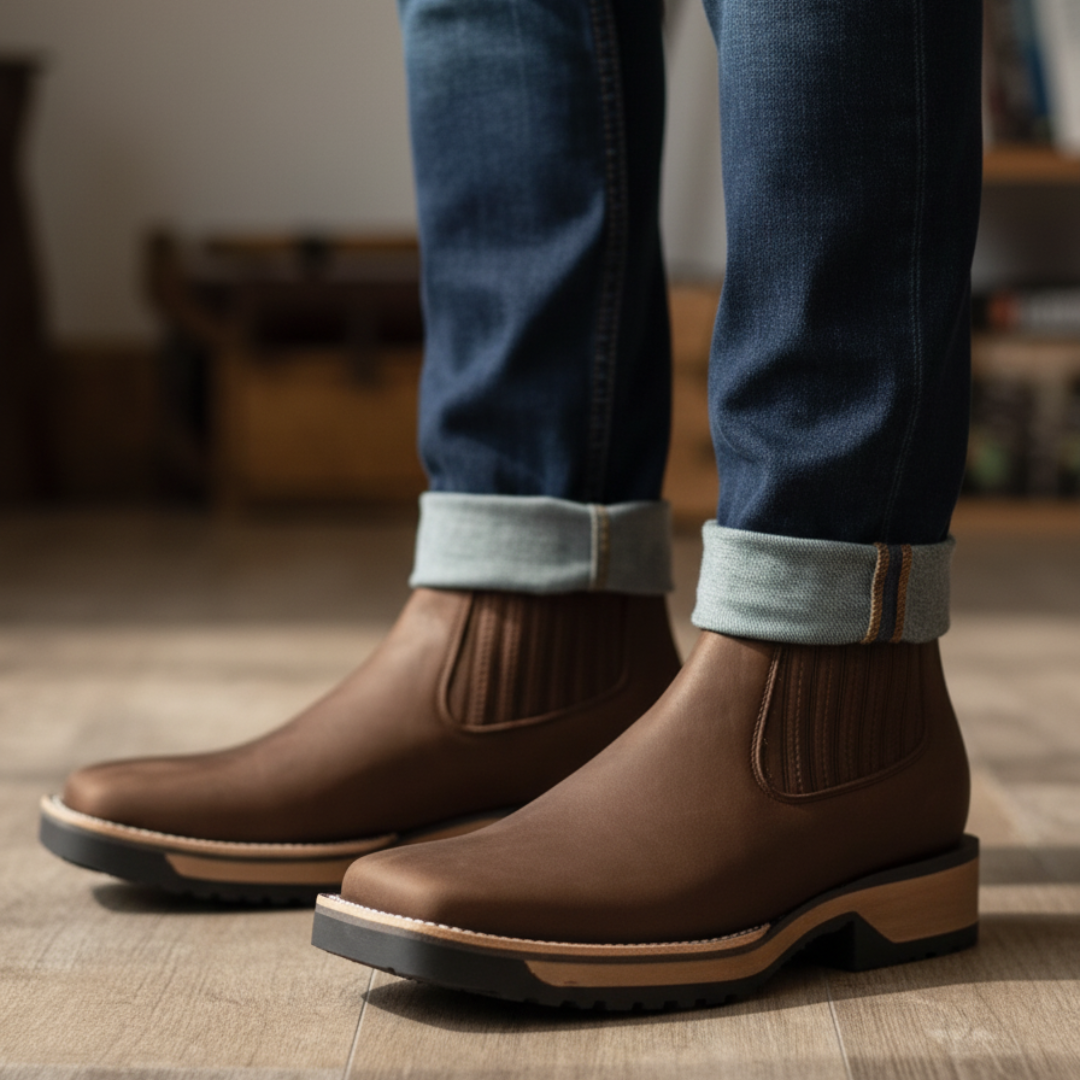 Botas Vaqueras de Cuero Viena