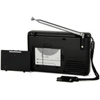 Radio Portátil AM/FM Recargable con Grabación, MP3 y Pantalla LCD
