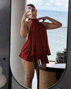 Vestido Mini Halter con Espalda Descubierta®