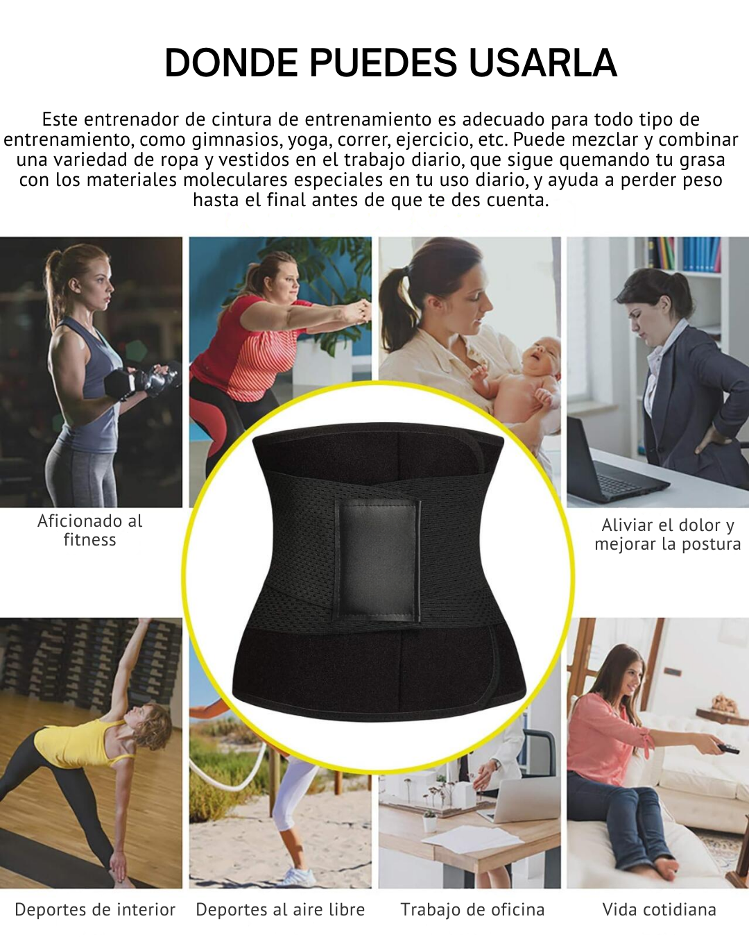Cinturón Moldeador de Cintura y Faja de Entrenamiento con Soporte Lumbar®