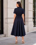 Vestido midi elegante con cremallera®