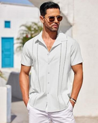 Camisa Guayabera de Lino Cubano para Hombre Frescura y Estilo Atemporal®