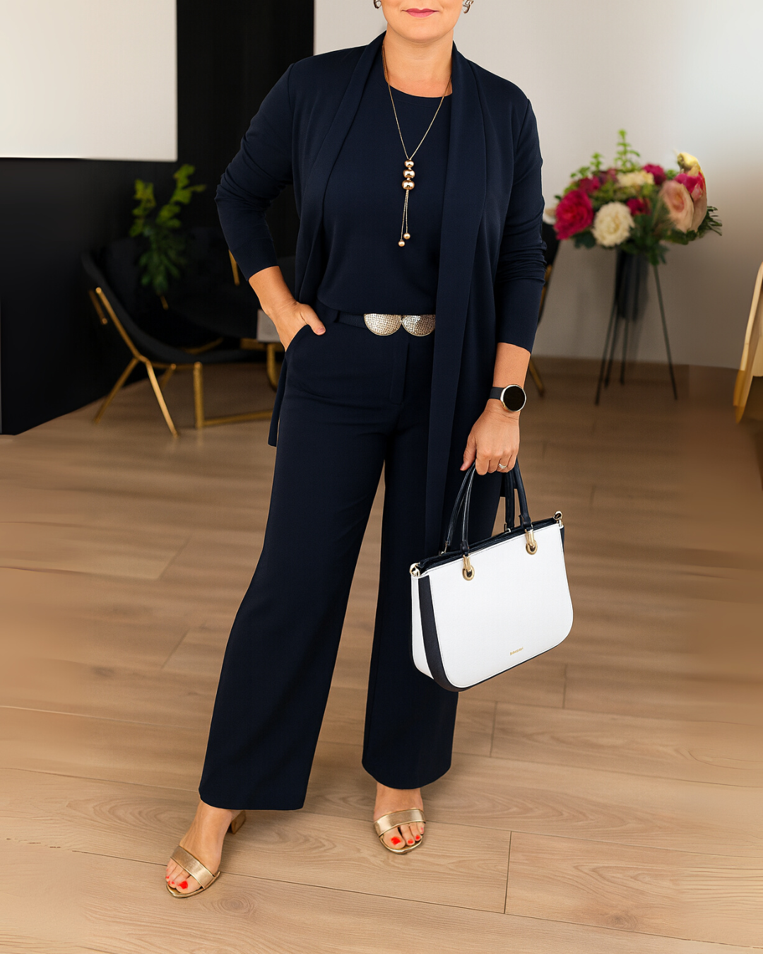 Conjunto de 3 piezas elegante y versátil para mujer