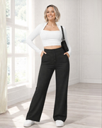 Pantalón Casual de Cintura Alta con Máxima Elasticidad para Mujer