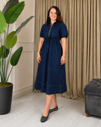 Vestido Camisero de Jean con Cintura Ajustable®