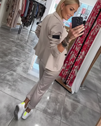 Conjunto de blazer y pantalón elegante para mujer®