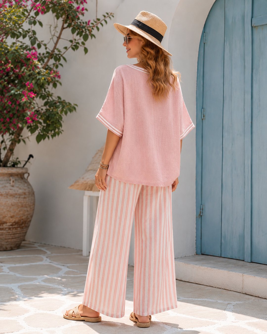 Conjunto a Rayas de Lino®