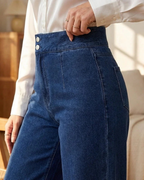 Jeans de Tiro Alto y Pernera Ancha®