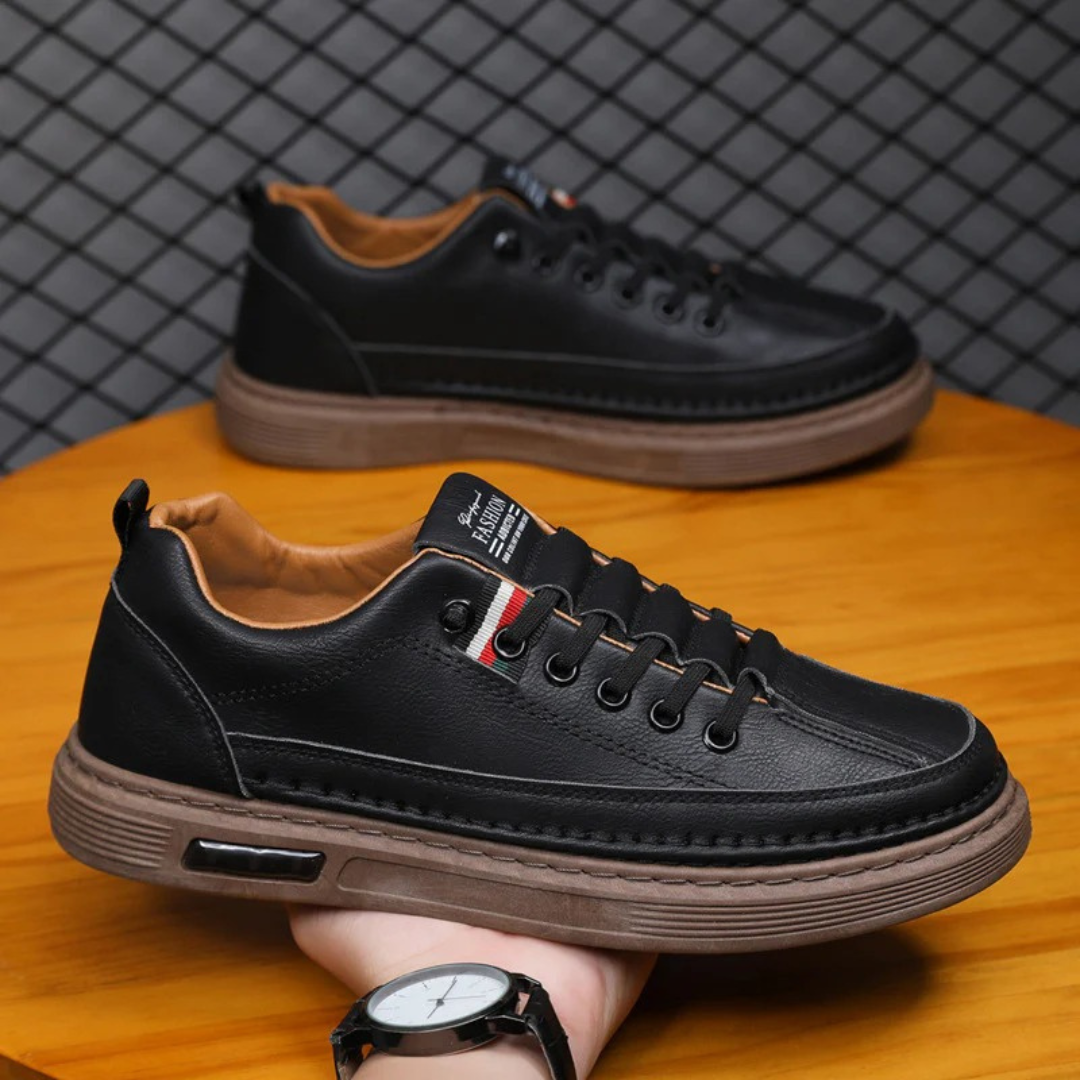 Zapatillas de cuero con suela flexible