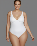 Body reductor con escote en V y Soporte integrado para Mujer®
