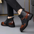 Botas de Caña Corta en Cuero Genuino para Hombre con Acabado Premium®