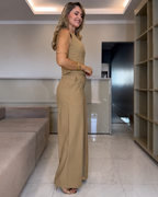 Conjunto de Top y Pantalón Palazzo