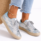Zapatillas Rayo con detalles de purpurina brillante