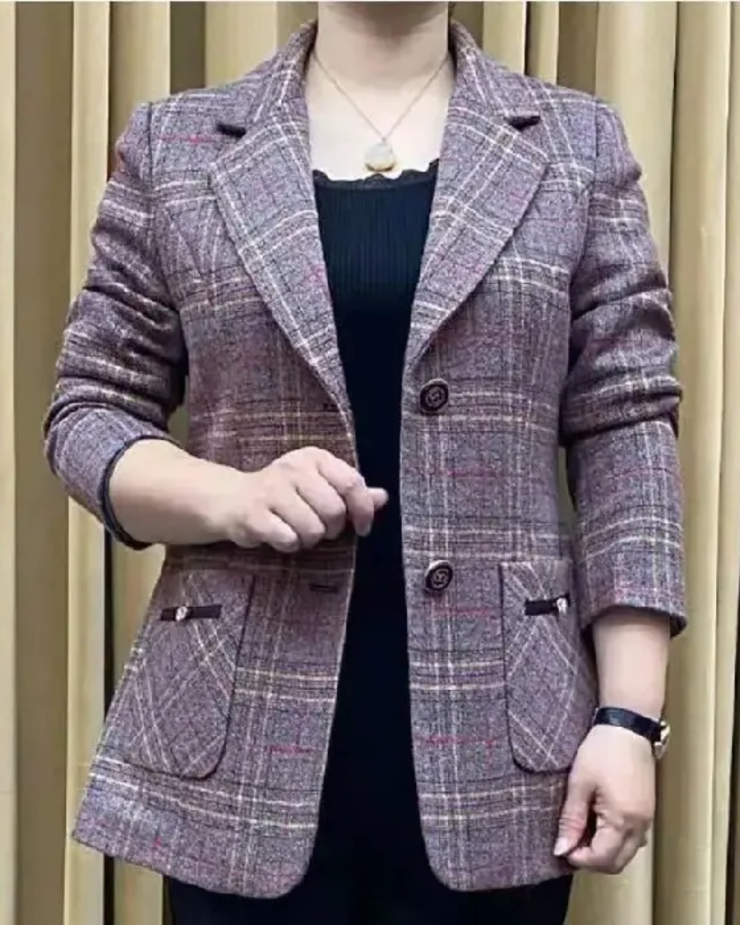 Chaqueta de Lana Estructurada para mujer