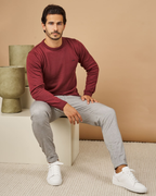 Jersey de Punto con Cuello Redondo para Hombre®