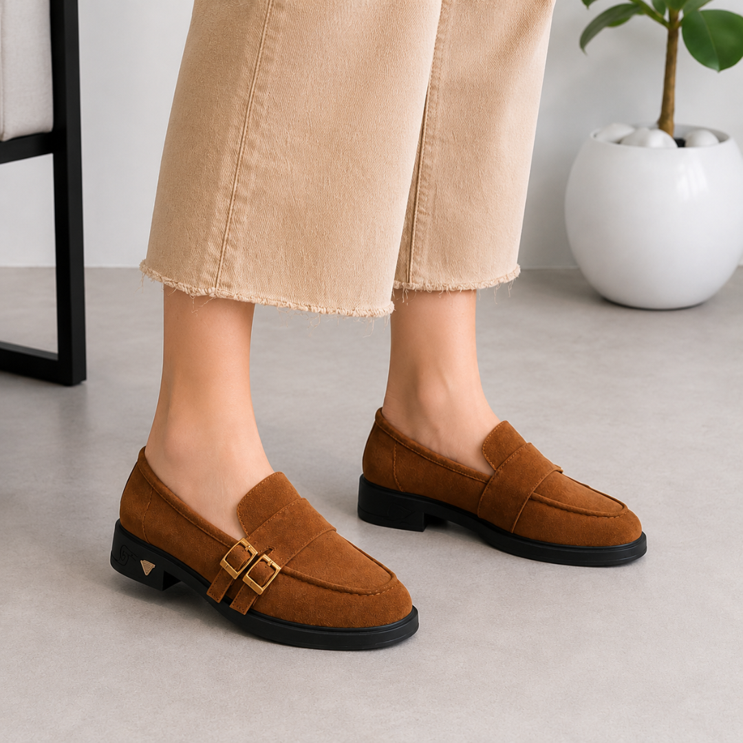 Mocasín casual con doble hebilla®