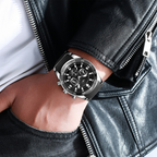 Reloj de cuarzo multifuncional resistente al agua para hombre
