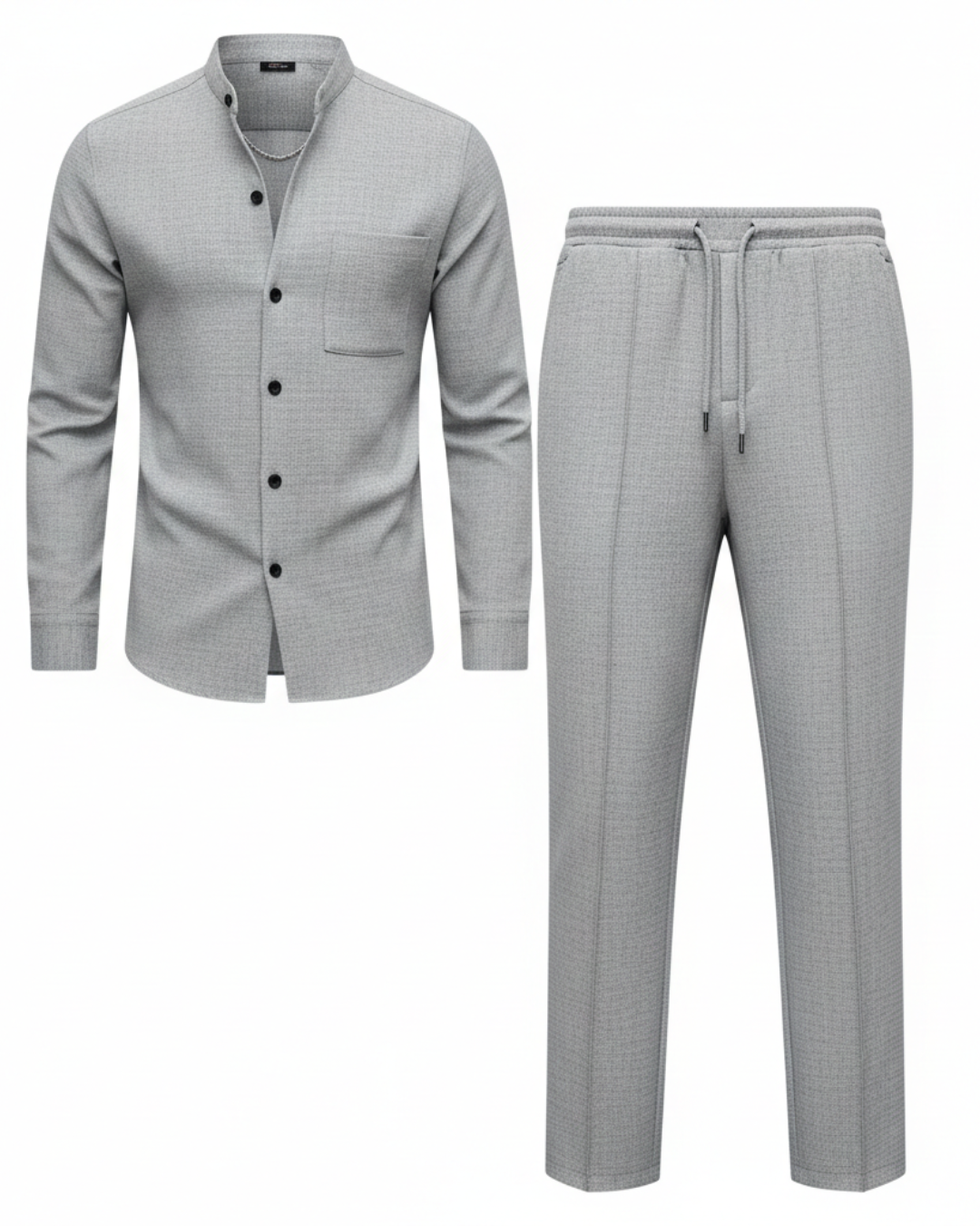 Conjunto Masculino de Camiseta y Pantalón con Textura Waffle®