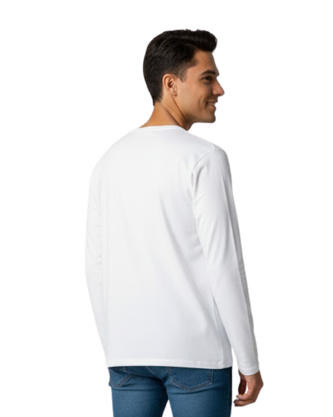 Polo de Manga Larga de Corte Ajustado para Hombre