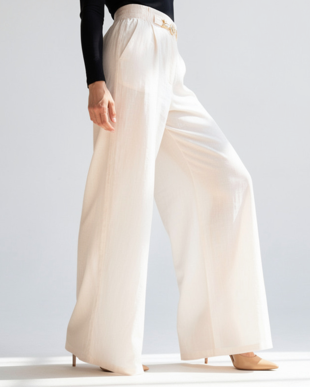 Pantalón de Talle Alto con Pernera Ancha®