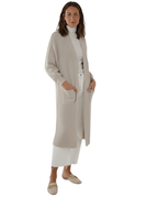 Cárdigan Largo de Punto Para Mujer