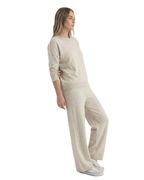 Conjunto de punto suave y casual para mujer